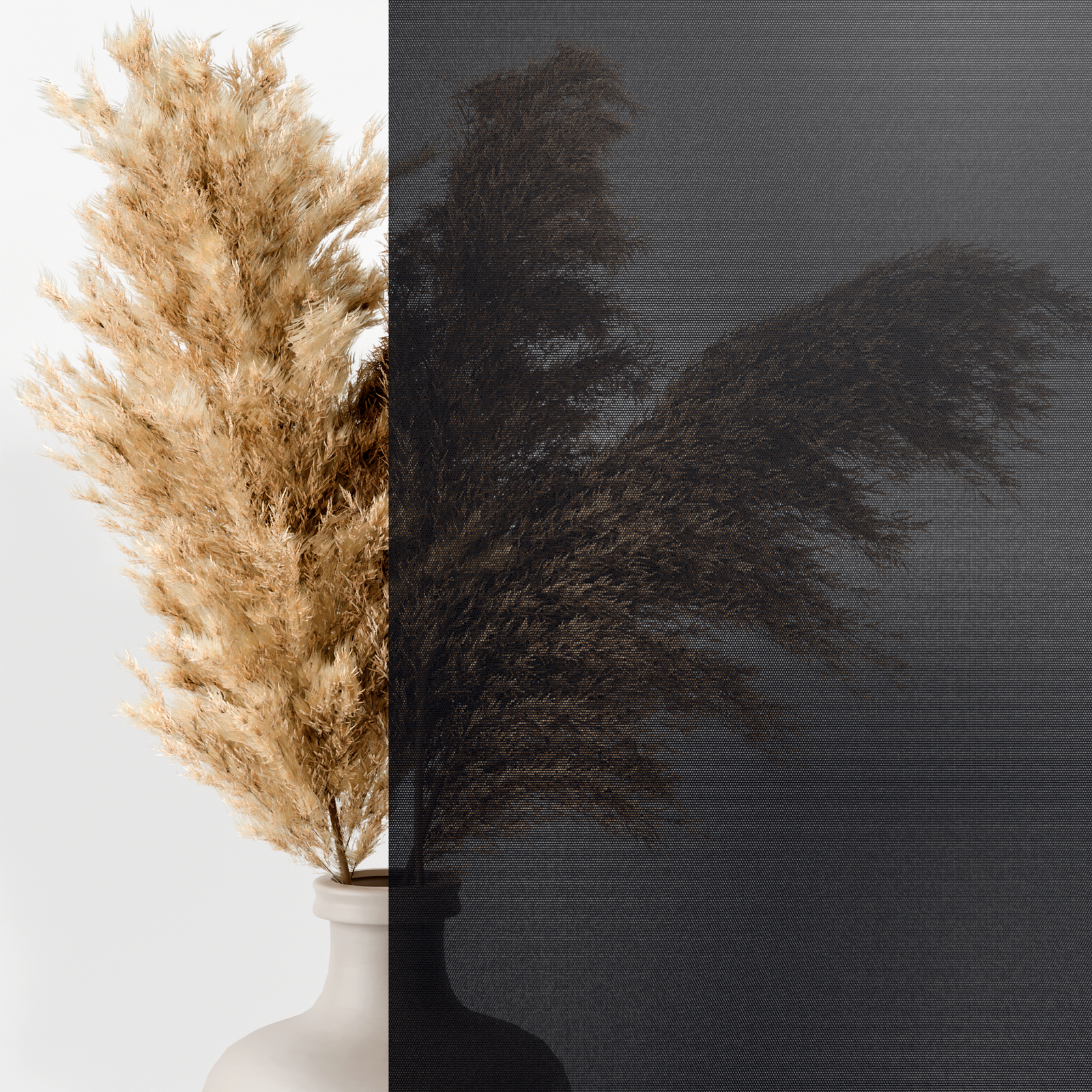 Stoffmuster Bild für Außenrollo - Stoffart Durchsichtig mit 10% Transparenz