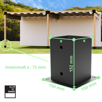 Pfostenverbinder 70x70 mm