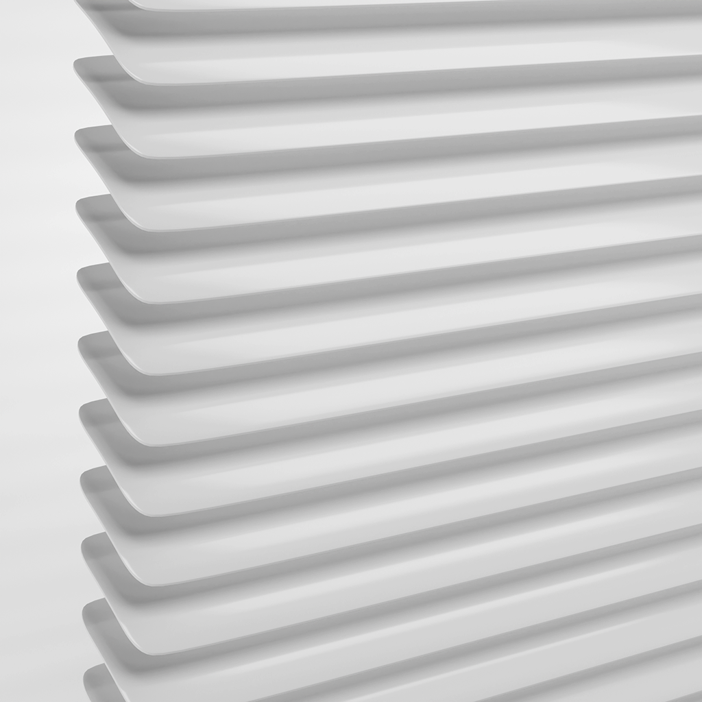 Detailbild Jalousie Lamellen - Farbe: Weiss